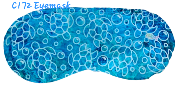 C172 Eye Mask - Turtle Bubbles