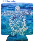 C179 Can Cooler Turtle Hibiscus Filigree