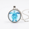 C210 Turtle Pendant on White, 25mm – ChelleC Designs