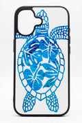 C214 Phone Cover iPhone 16 Turtle Hibiscus Filigree