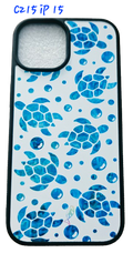 C215 Phone Case iPhone 15 Turtle Bubbles