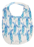 C227 Bib Lge - Turtle Hibiscus Filigree all over