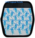 C236 Luggage Handle Cover - Turtle Hibiscus Filigree all over