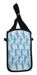 C241 Phone Bag - Turtle Hibiscus Filigree all over