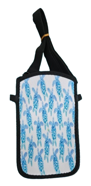 C241 Phone Bag - Turtle Hibiscus Filigree all over