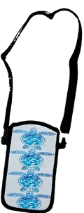 C271 Phone Bag - Turtle Hibiscus Filigree