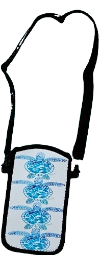 C271 Phone Bag - Turtle Hibiscus Filigree