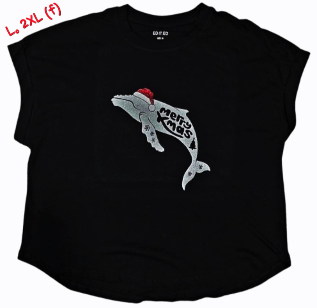 Adult Tee – C284 ChelleC Designs - Xmas Tee Humback