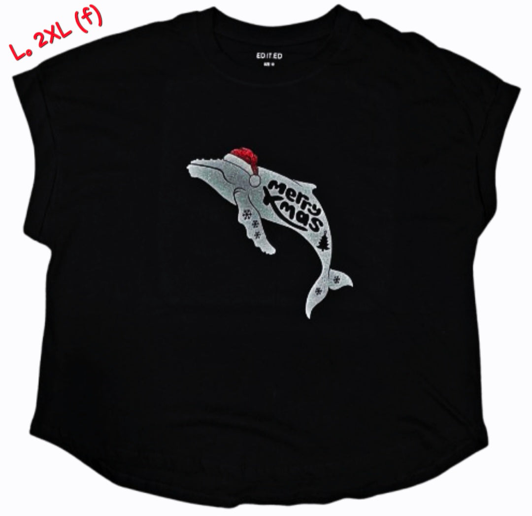 Adult Tee – C284 ChelleC Designs - Xmas Tee Humback