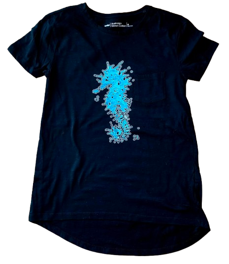 Adult Tee – C295 ChelleC Designs - Seahorse