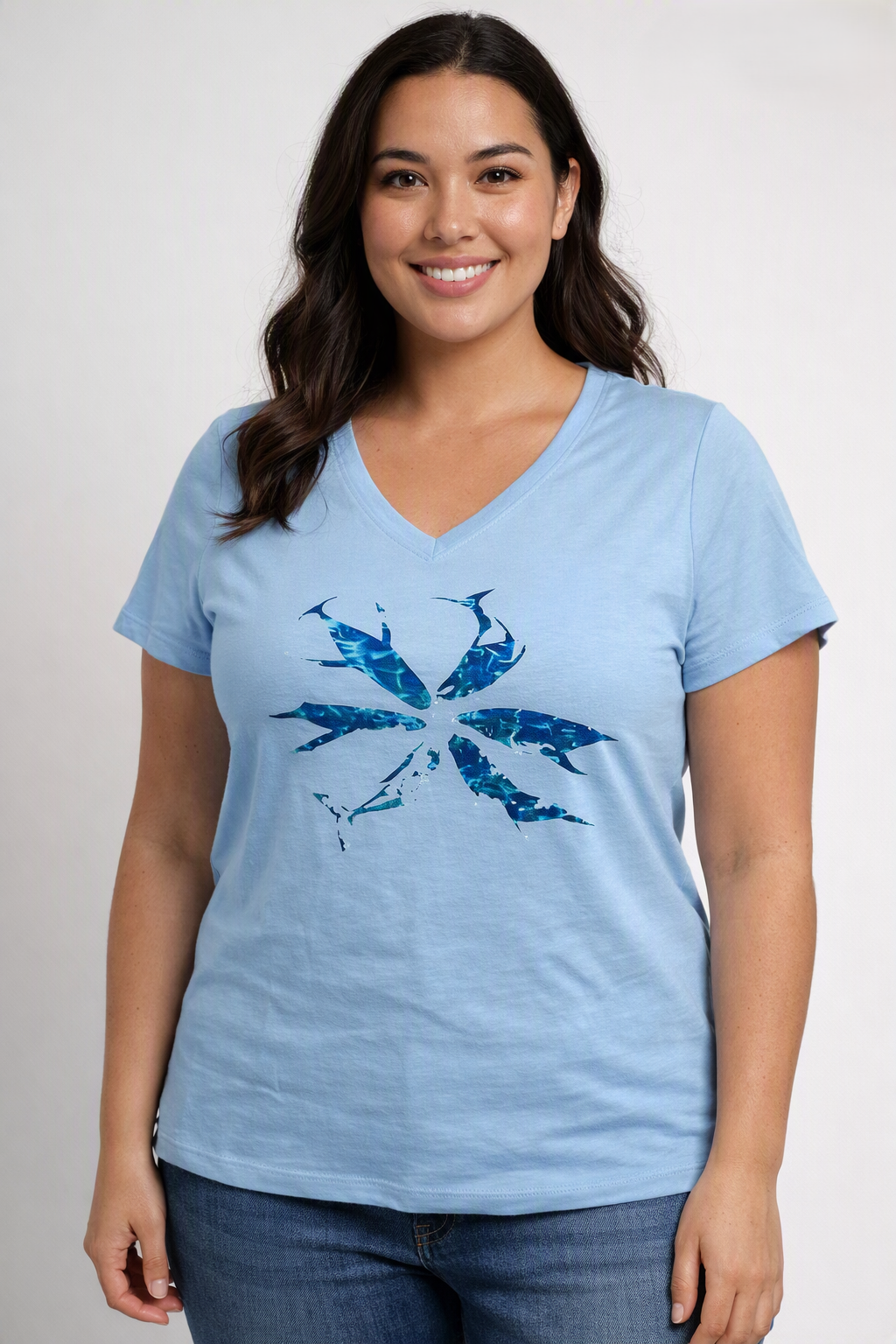 Adult Tee – C297 ChelleC Designs - Whales Nosey