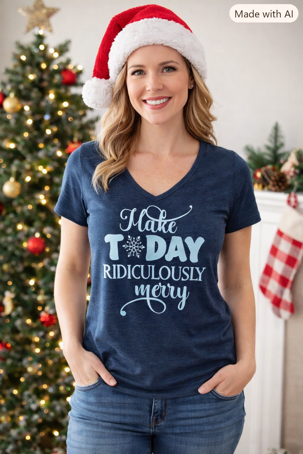 Adult Xmas Tee – C304 ChelleC Designs