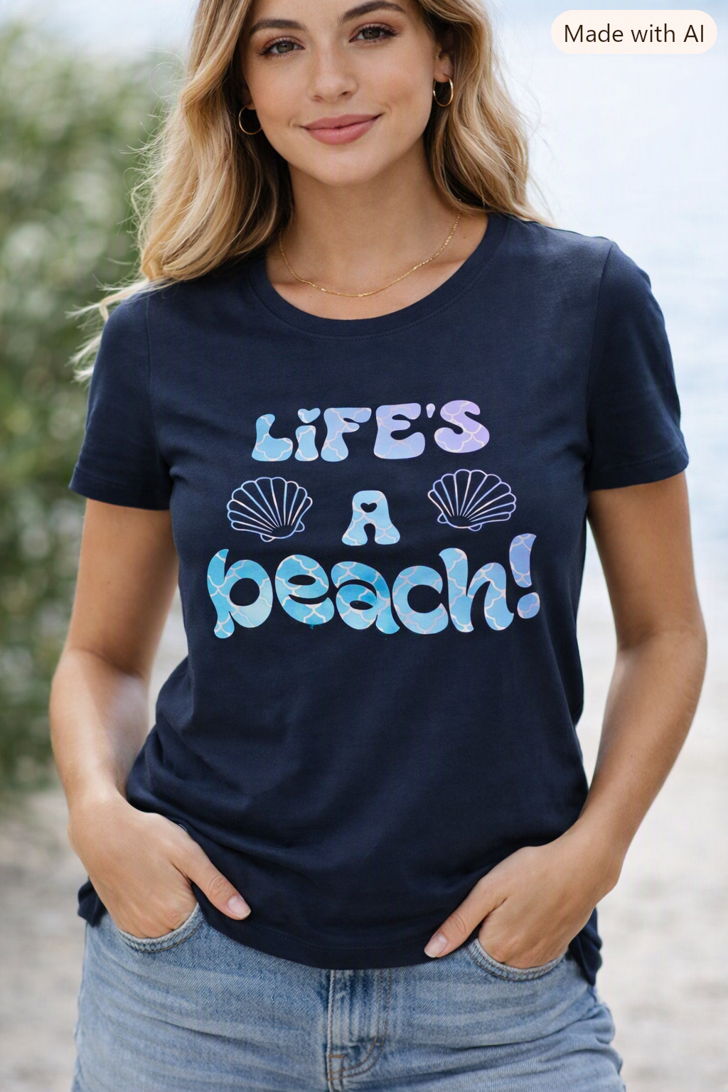 Adult Tee – C306 ChelleC Designs - Life's A Beach