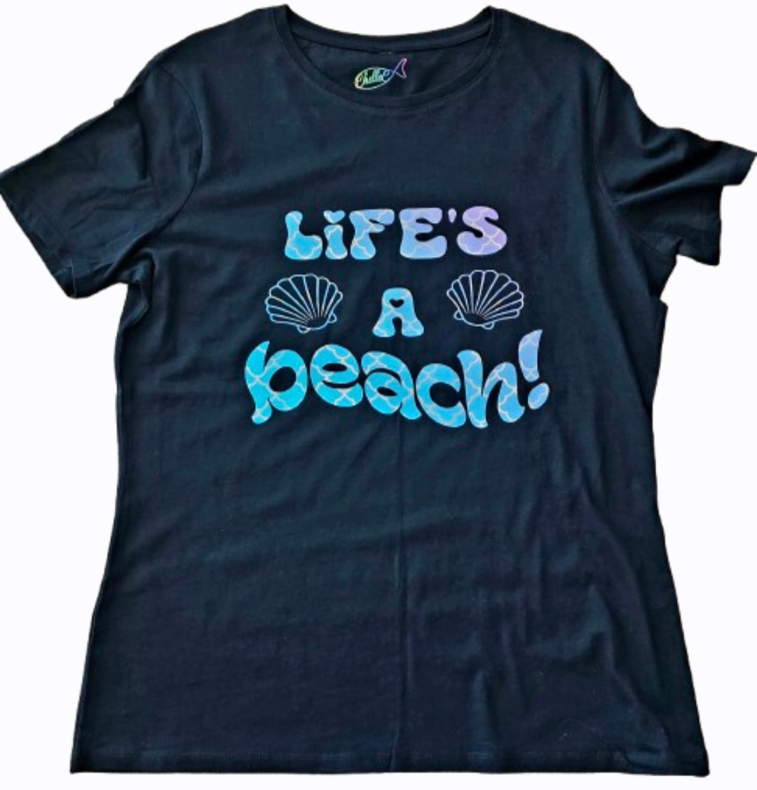 Adult Tee – C306 ChelleC Designs - Life's A Beach
