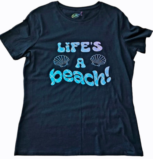 Adult Tee – C306 ChelleC Designs - Life's A Beach