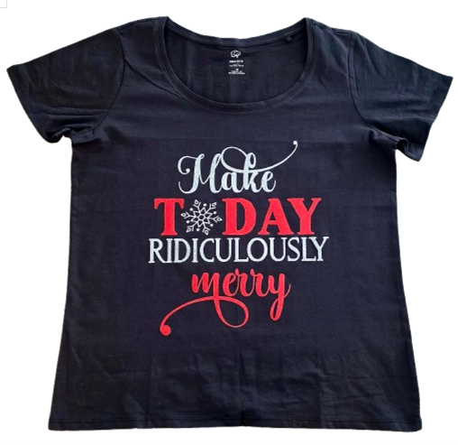 Adult Xmas Tee – C307 ChelleC Designs
