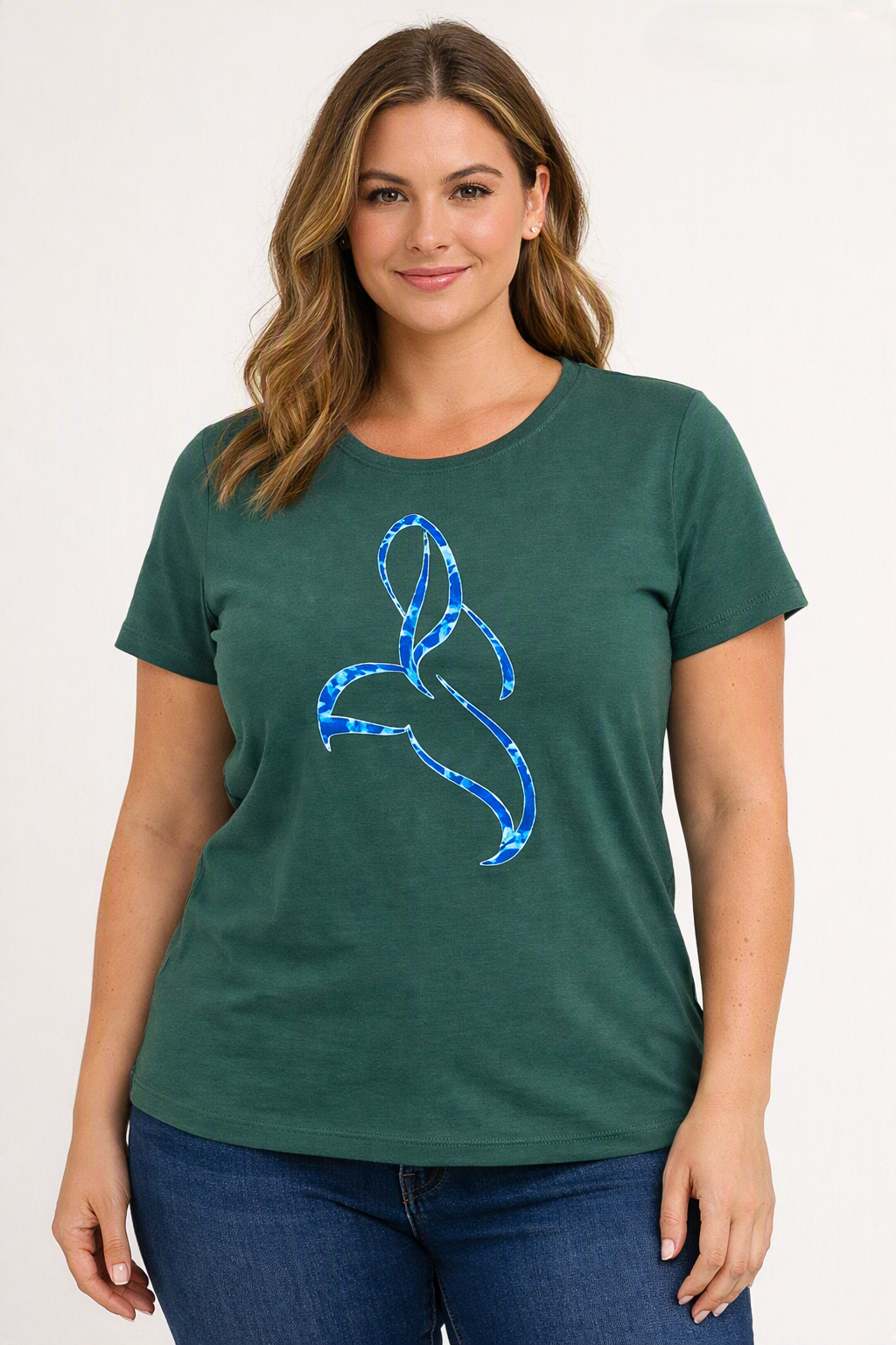 Adult Tee – C311 ChelleC Designs - Humpback Silhouette Swim Away
