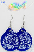 C96 Whale in Waves Aluminium Earrings – ChelleC Designs