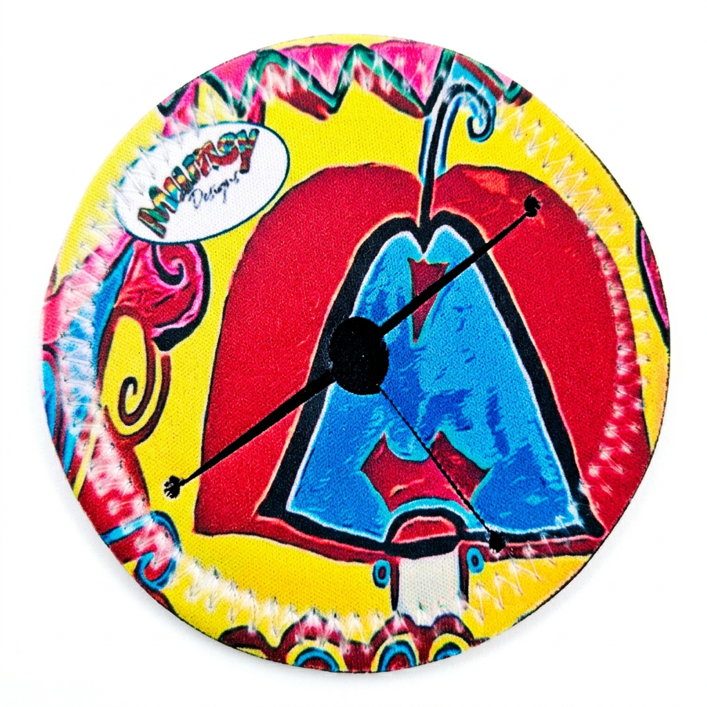 M10 Wine Glass Stem Coaster Blue Stingray