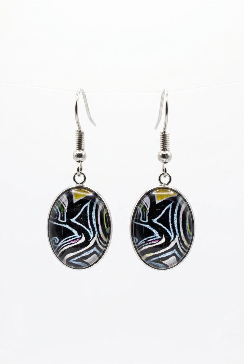 Earrings – Mumsy Designs - Magic Mushroom Blue