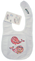 M408 Large Baby Bib - Whale 3 Cute Warrior